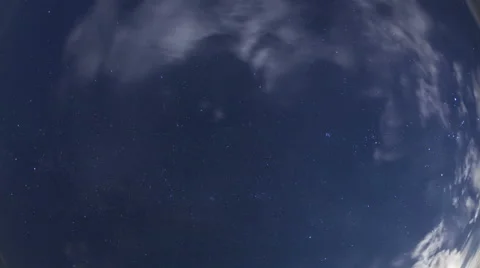 4K Time Lapse Night Sky Stars