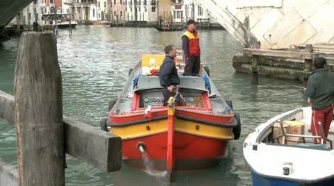 Postman On A Boat In Venice