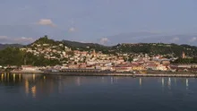 Timelapse leaving Port St George Grenada at sunset