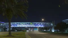 Time Lapse Car Light Trails Daytona Beach Night