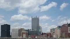Timelapse Pittsburgh Skyline Zoom Out