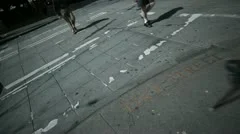 People At Crossing