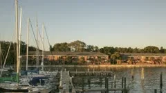 Timelapse Sundown Harbor
