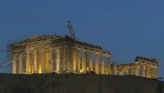 Timelapse Parthenon Acropolis