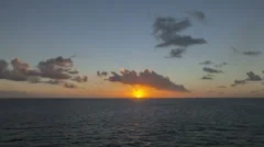 Time Lapse Sunset In Caribbean Sea