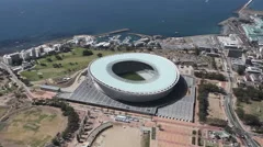 Aerial Footage Of Green Point Stadium Cape Town In South Africa