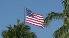 Slowmotion American Flag Waving