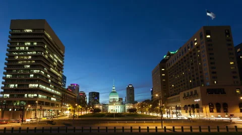 4K Time Lapse St. Louis Old Court House