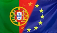 European Flag merged with Flag of Portugal