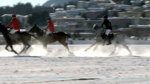 Polo On Ice In St. Moritz