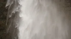 Slowmotion Seljalandsfoss Waterfall Close Up