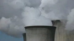 Power Plant With Huge Cooling Towers