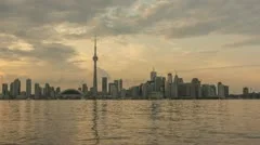 Timelapse Toronto Skyline Sunset