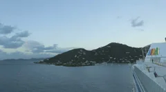 Timelapse Arrival At Port Of Road Town Tortola
