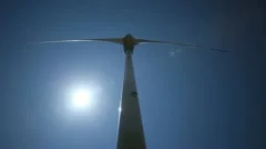 Wind Turbine With Blue Sky