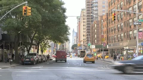 Timelapse Traffic On Broadway