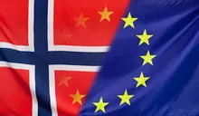 European Flag merged with Flag of Norway