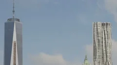 Time Lapse Zoom Out Close Up Manhattan Skyline
