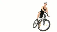 Man with bicycle