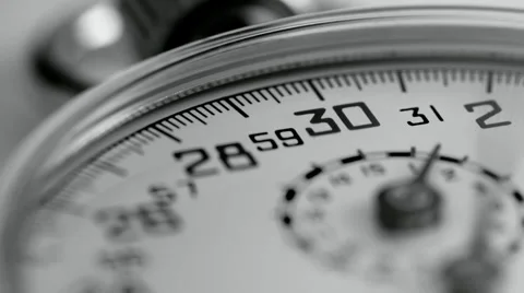 4K Time lapse pan shot Stopwatch