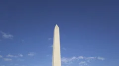 Time Lapse Zoom Out Washington Memorial In Washington, Dc, Usa