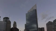 4K Time Lapse Zoom Out Minneapolis Skyline Twilight