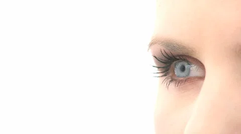 Woman Batting Eyelashes
