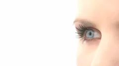 Woman Batting Eyelashes