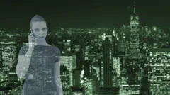 Hologram Woman Receiving Call