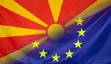 European Flag merged with Flag of Macedonia