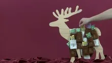 Euro bills in Advent Calendar