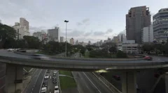 4K Time Lapse Traffic Sao Paulo