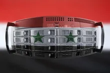 Server Country Concept with Flag of Syria