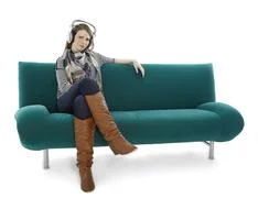 Woman Sitting And Listening 