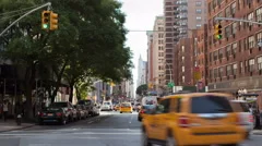 4K Time Lapse Traffic On Broadway Nyc