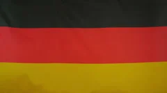 Germany Flag Real Fabric Close Up 4K