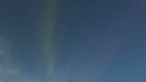 4K Time Lapse Zoom Out Northern Lights Black Church