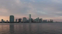 4K Time Lapse Miami Skyline