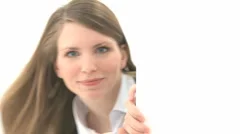 Surprise Appearance Woman Signboard