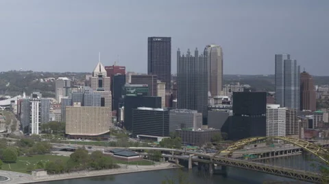 Pittsburgh Skyline Timelapse Close Up