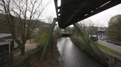 4K Timelapse Aerial Tramway Wuppertal