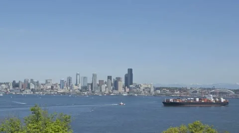 Seattle Skyline Harbor Bay