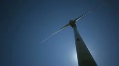 Wind Turbine With Blue Sky