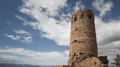 4K Time Lapse Grand Canyon Village Watchtower