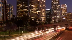 4K Timelapse Los Angeles Rush Hour Zoom Out