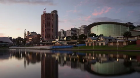 4K Timelapse Adelaide Convention Centre Zoom Out