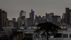 Time Lapse Johannesburg Skyline Close Up