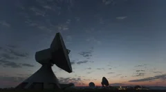 4K Time Lapse Parabolic Antenna Sunrise