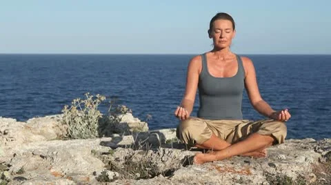 Meditation At Sea On A Cliff