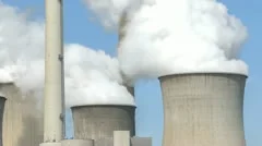 Power Plant With Huge Cooling Towers